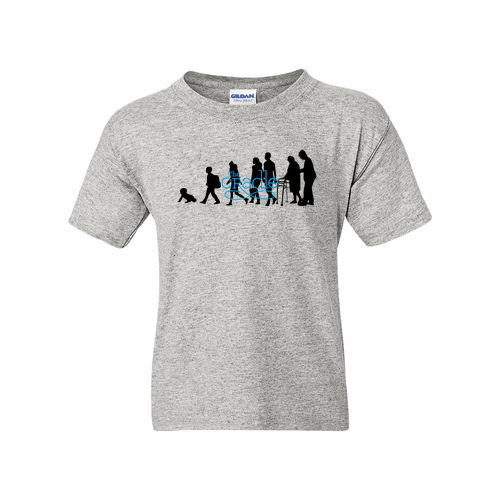 Gildan DryBlend 50/50 Youth T-Shirt -- Ash