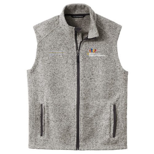 Port Authority Ladies Sweater Fleece Vest -- Grey Heather