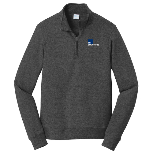 Port & Company Fan Favorite Fleece Quarter Zip -- Dark Heather Grey, $42