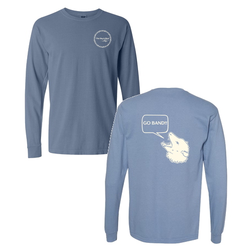 Comfort Colors Ringspun Long Sleeve Tee -- Washed Denim