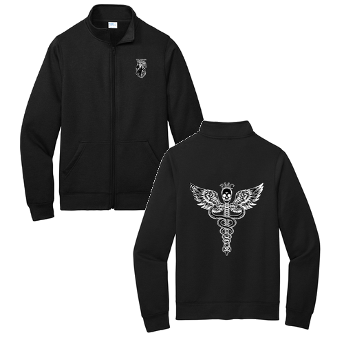 Port and Company Core Fleece Cadet Full-Zip Sweatshirt -- Jet Black