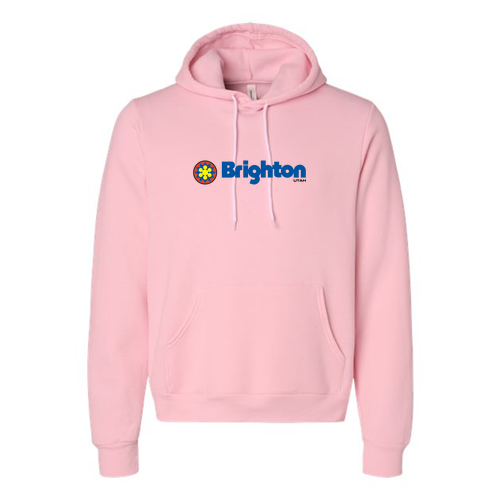 Brighton Logo 1 Full color -- Pullover Hooded Sweatshirt Pink