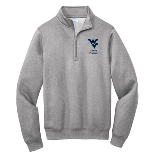 Port and Company Core Fleece Quarter-Zip Pullover Sweatshirt -- Athletic Heather