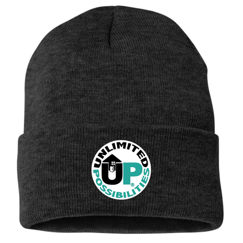 Sportsman Fleece Lined 12" Cuffed Beanie -- Black