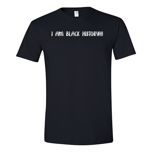 Black History Unisex SoftStyle T-Shirt -- Black