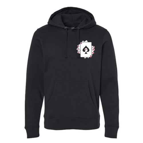 J America Unisex BTB Fleece Hooded Sweatshirt -- Black