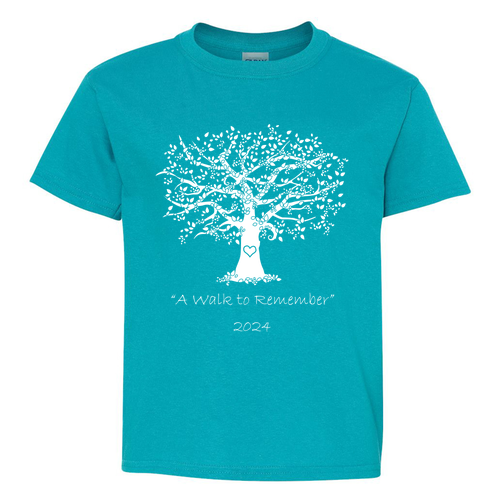 Youth Gildan Heavy Cotton Basic T-Shirt -- Tropical Blue