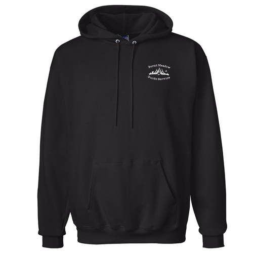 Hanes 10 oz Ultimate Cotton Printpro Adult  Hooded Sweatshirt -- Black