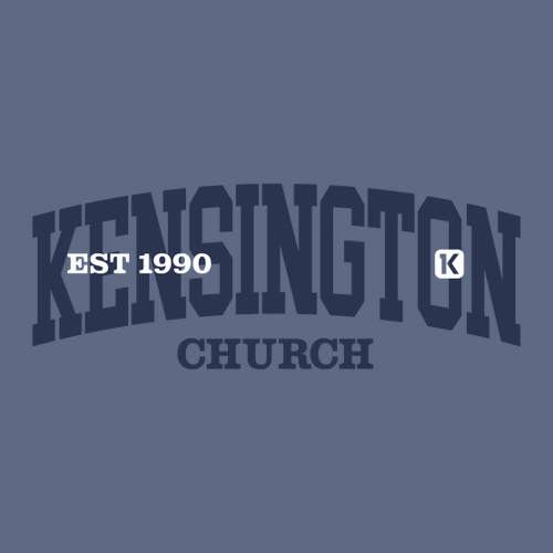 KENSINGTON EST 1990 Comfort Colors Garment-Dyed Hoodie -- Denim