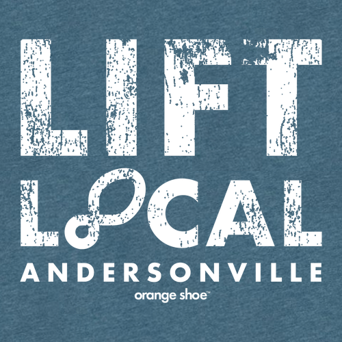 Lift Local Unisex Tee -- Heather Deep Teal