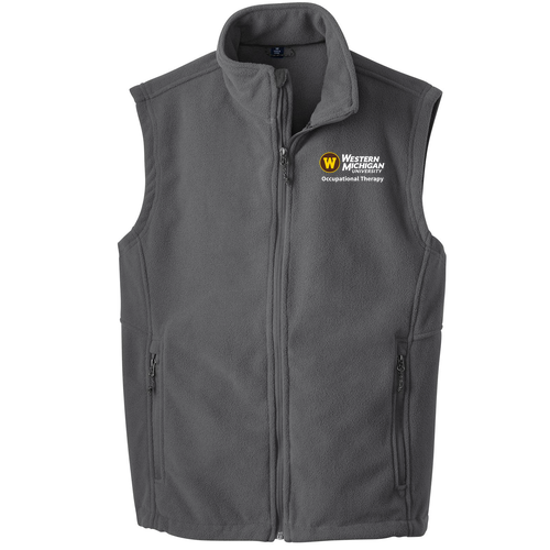 Embroidered WMU OT Port Authority Value Fleece Vest -- Iron Grey