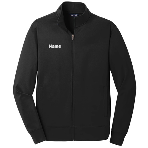 Sport-Tek Sport-Wick Fleece Full-Zip Jacket -- Black
