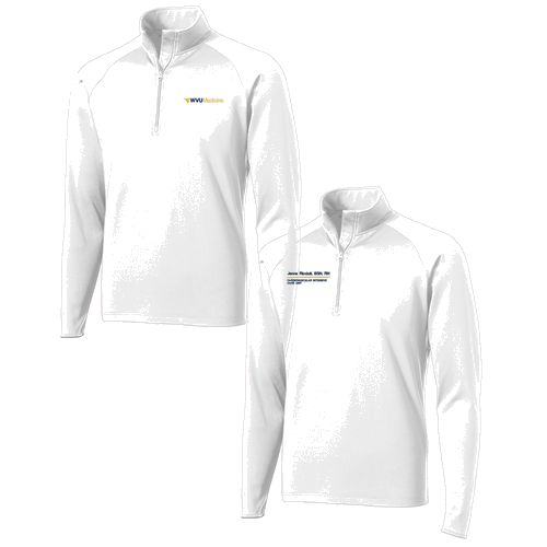 Sport Tek Sport Wick Stretch Half Zip Pullover -- White