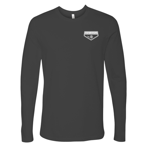 Boyne Mountain Logo 2 White Ink -- Long Sleeve Heavy Metal