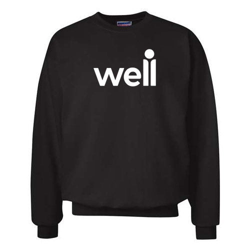 Hanes 90/10 Ultimate Cotton Crew Sweat -- Black