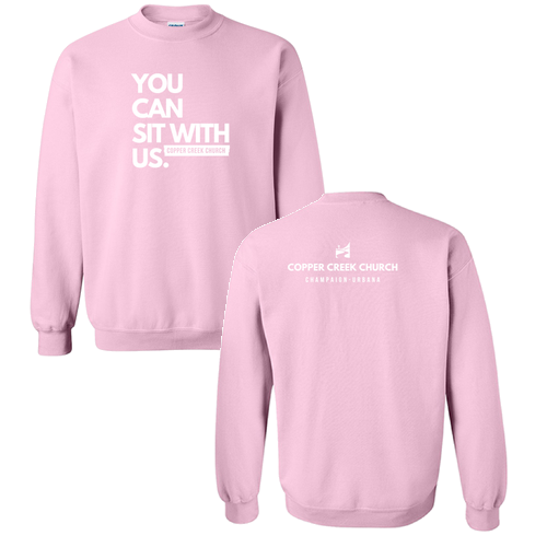 Gildan Heavy Blend Crew Neck Sweatshirt -- Light Pink