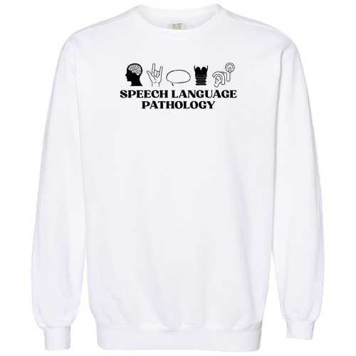 Comfort Colors Unisex Garment-Dyed Crewneck Sweatshirt -- White