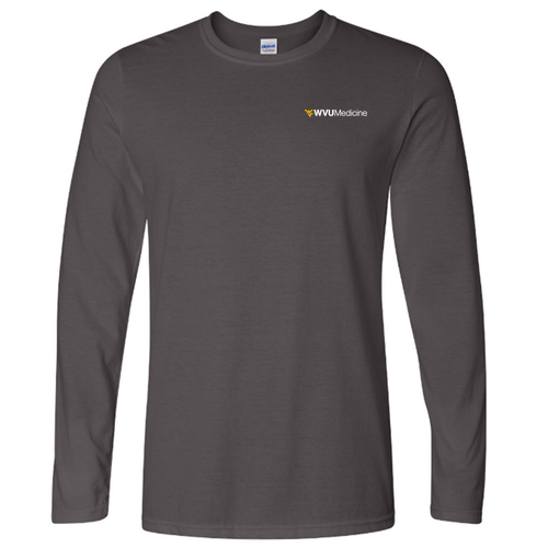 Gildan Softstyle Longsleeve T Shirt -- Charcoal