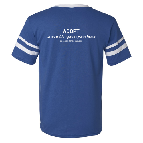 Augusta Two-Sleeve Stripe Jersey -- Royal / White