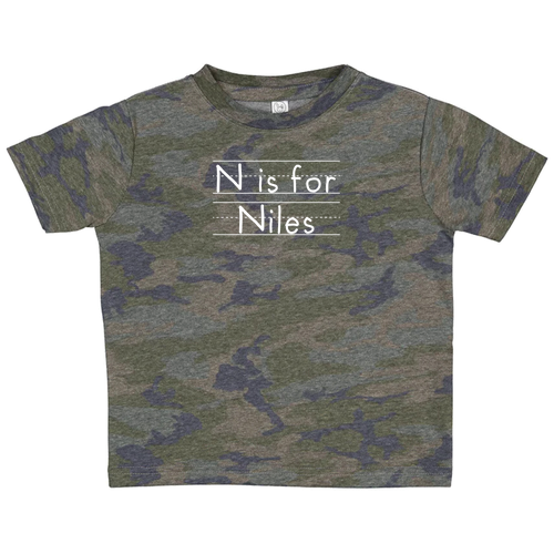 Toddler Rabbit Skins 4.5 oz. Soft Fitted Fine Jersey T-Shirt -- Vintage Camo, 6 Points