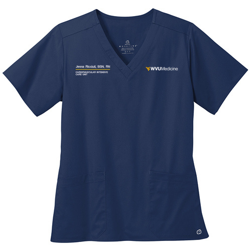 Wonderwink Women's Workflex V-Neck Top -- Navy