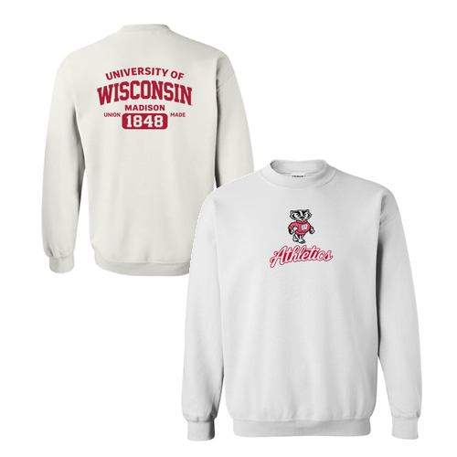 Gildan Heavy Blend Crew Neck Sweatshirt -- White