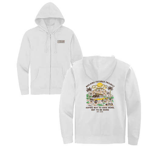 District V.I.T. Fleece Full-Zip Hoodie -- White