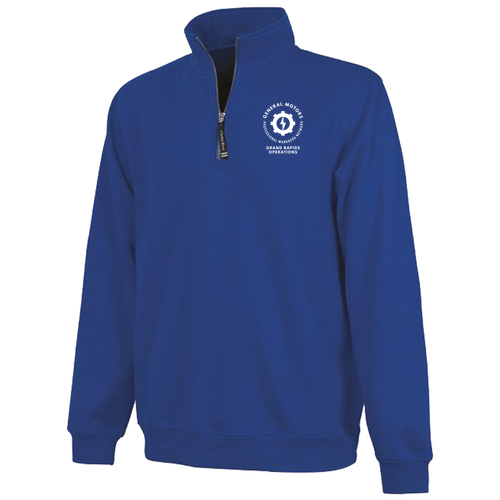 Charles River Crosswind Quarter Zip Sweatshirt -- Royal