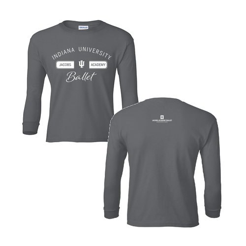 Gildan Ultra Cotton Longsleeve Youth T-Shirt -- Charcoal