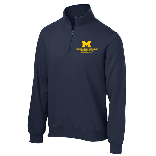 Sport Tek Quarter Zip Sweatshirt -- True Navy