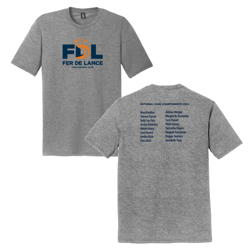 Mens/Unisex District Soft Fitted Perfect Tri Tee -- Grey Frost, U14