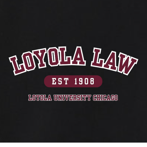 Loyola Law Baby Tee -- Solid Black Blend