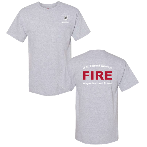 Hanes Adult Workwear Pocket T-Shirt -- Light Steel