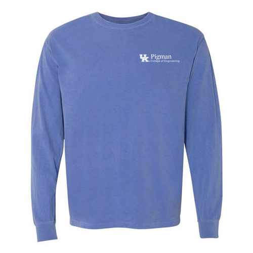 Comfort Colors Ringspun Long Sleeve Tee -- Flo Blue