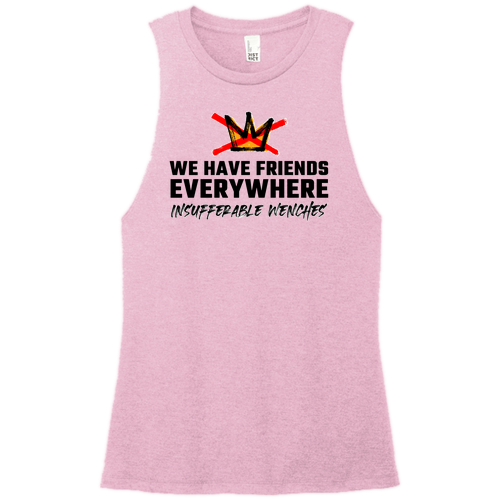 District Women's Perfect Tri Muscle Tank -- Wisteria Heather