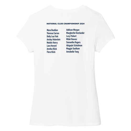 Ladies District Soft Fitted Perfect Tri Tee -- White, U14