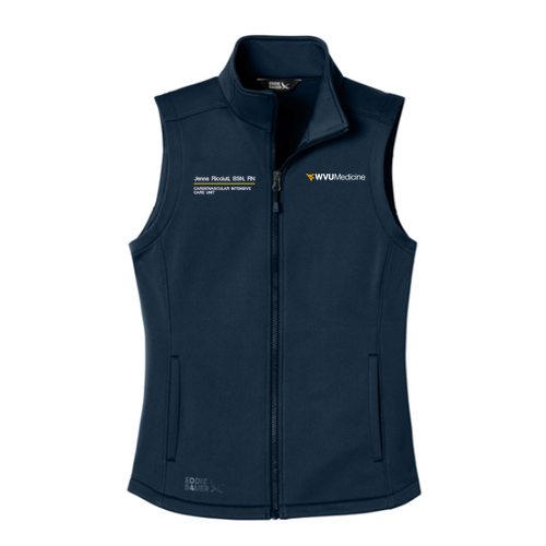 Eddie Bauer Women’s Smooth Mid Layer Fleece Vest -- River Blue Navy