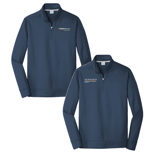 Port & Company Performance Fleece 1/4-Zip Pullover Sweatshirt -- Deep Navy
