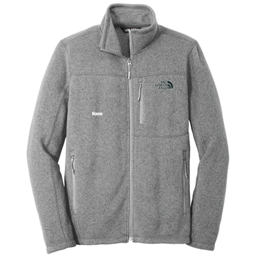 Cardiology North Face Sweater Fleece Jacket -- Medium Grey Heather