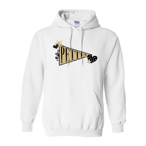 Gildan Heavy Blend White Hooded Sweatshirt