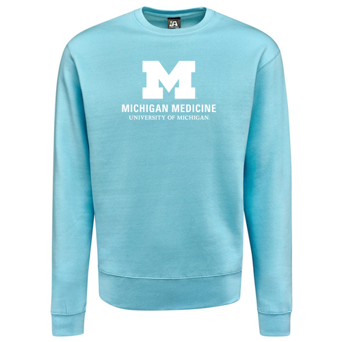 J. America Soft BTB Fleece Crewneck -- Sky