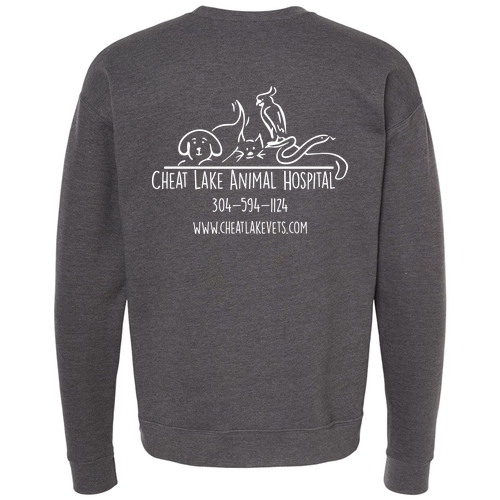 Tultex Fleece Crewneck Sweatshirt -- Heather Charcoal