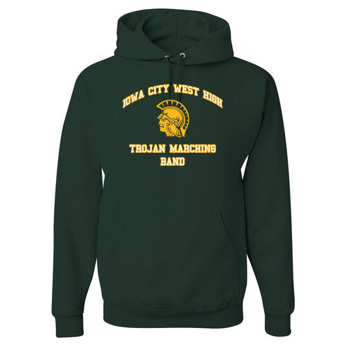 Jerzees 8 oz 50/50 Nublend Adult Hooded Sweatshirt -- Forest Green