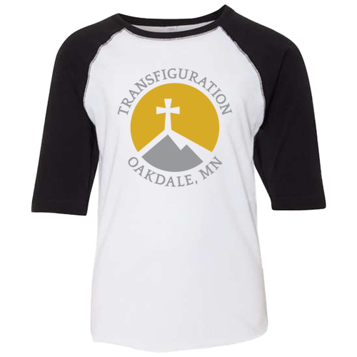 LAT Youth Baseball Fine Jersey Tee -- White / Black