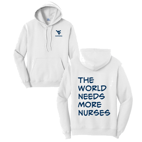 Port and Company Core Fleece Pullover Hooded Sweatshirt -- White