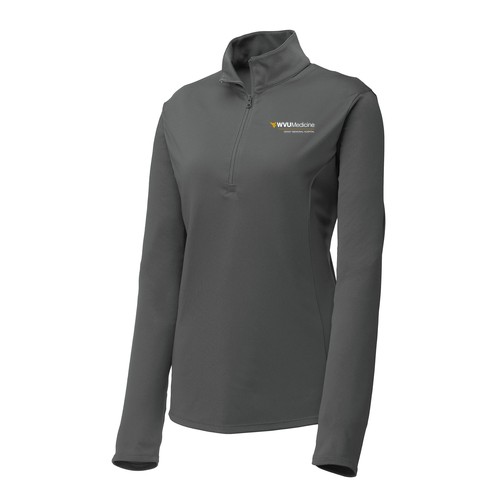 Sport-Tek Ladies PosiCharge Competitor Quarter Zip Pullover -- Iron Grey