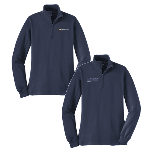 Sport Tek Ladies Quarter Zip Sweatshirt -- True Navy