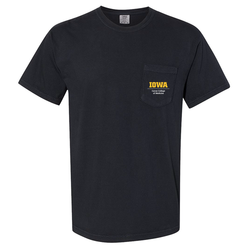 Comfort Colors Short Sleeve Pocket Tee -- Black