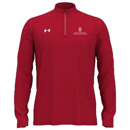 Under Armour Men's Team Tech Quarter-Zip -- Red / White _600