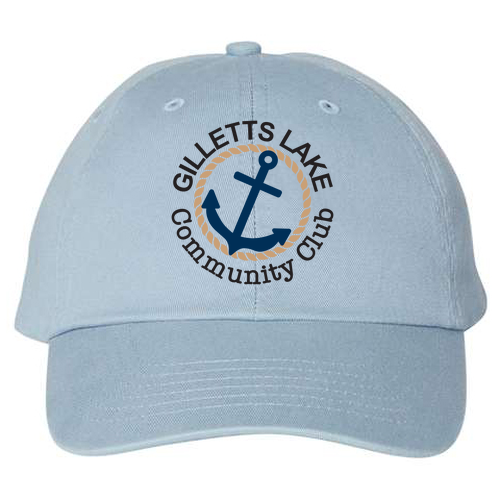 Valucap Bio-Washed Unstructured Hat -- Baby Blue